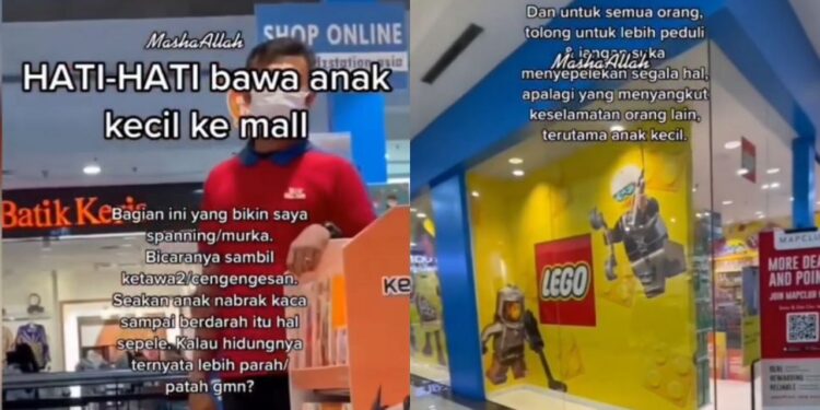 Viral, Ibu-Ibu Protes ke Pegawai Gegara Anaknya Tabrak Tembok Kaca Toko Mainan Sampai Terluka, Tuai Pro Kontra Publik