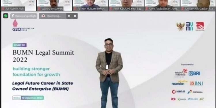Kementerian BUMN dan Forum Hukum BUMN Gelar Road to BUMN Legal Summit 2022 Bagi Mahasiswa Fakultas Hukum
