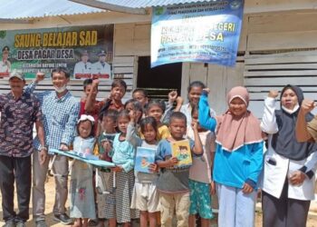 PT MBJ Dorong Suku Anak Dalam Melek Huruf Lewat Saung Belajar di Bayung Lencir MUBA