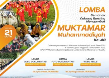 Lomba Semarak Cabang Ranting Menyambut Muktamar Muhammadiyah ke 48, Total Hadiah 21 Juta