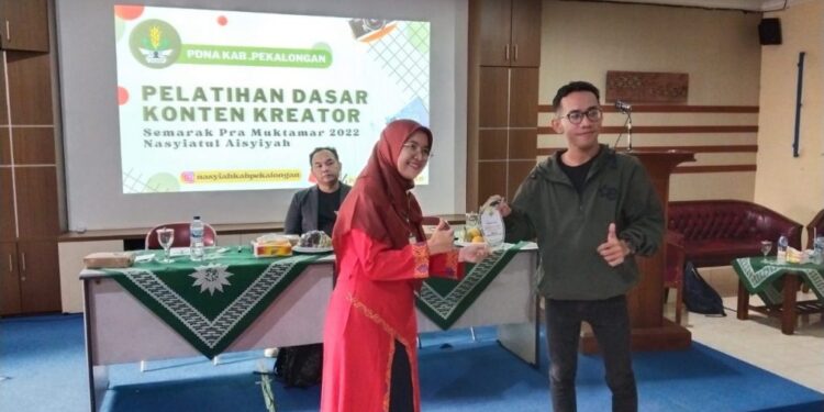 Sambut Muktamar ke 48, PDNA Pekalongan Gelar Pelatihan Content Creator Muda