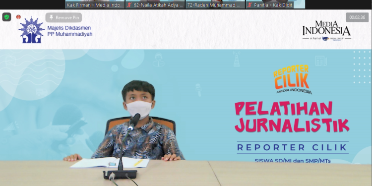 Siswa Berlian School Ikuti Pelatihan Reporter Cilik Media Indonesia