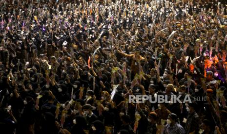 In Picture: Rekor Dunia Memainkan Wayang Kulit Terbanyak di UMY