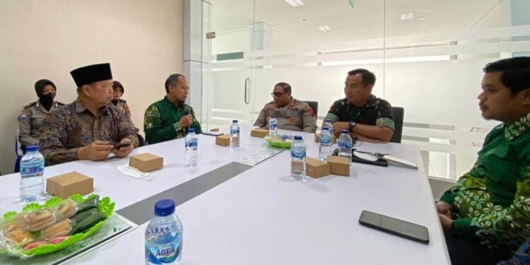 Maraton, Panitia Penerima Muktamar beraudiensi dengan Kapolres Sragen, Kapolres Wonogiri dan Dandim Wonogiri