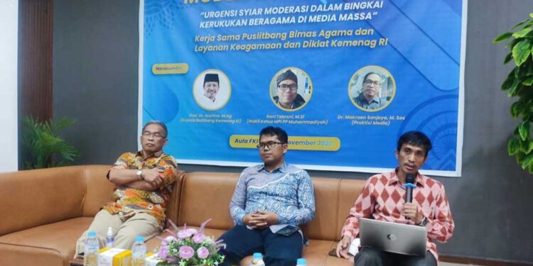 Media Massa Didorong Kampanyekan Moderasi Beragama Sebagai Bingkai Kerukunan Umat