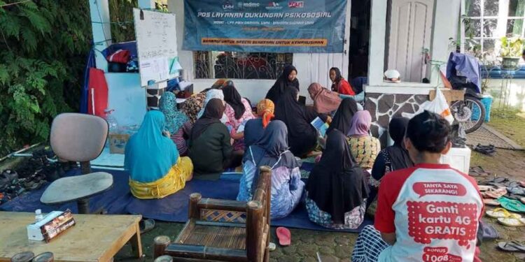 Relawan Muhammadiyah Atasi Masalah Psikologis Penyintas Gempa Cianjur Dengan Berbagai Kegiatan