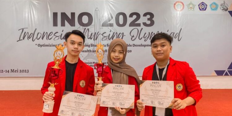 Mahasiswa Unhas juara 1 lomba esai Indonesia Nursing Olympiad 2023
