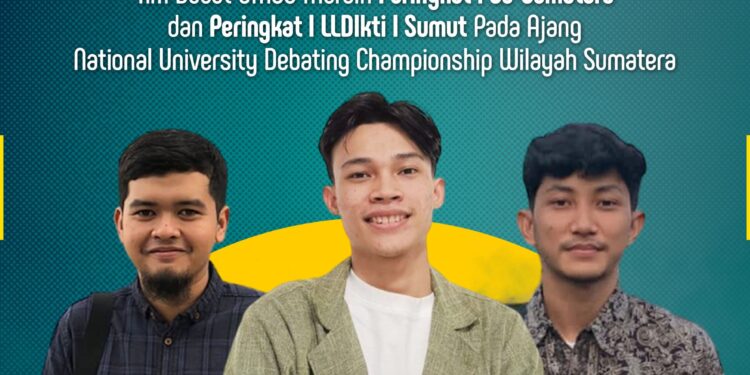 Tim Debat UMSU Juara Debat Wakili Sumatera ke Nasional