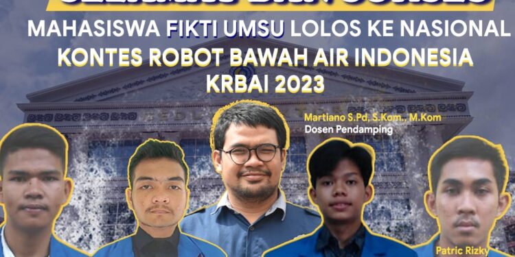 Tim KRI FIKTI UMSU Lolos ke Kontes Robot Tingkat Nasional