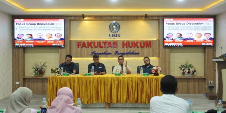 Fakultas Hukum UMSU Gelar FGD Strategi Advokasi dalam Menjaga Keseimbangan dan Keberlanjutan Lingkungan