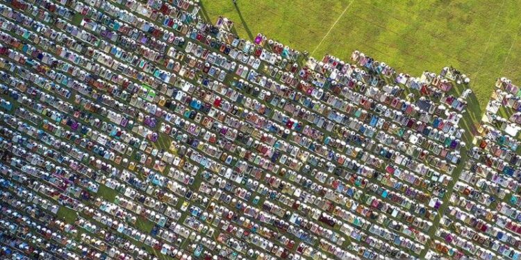 Suasana shalat Idul Adha 1444H di sejumlah daerah