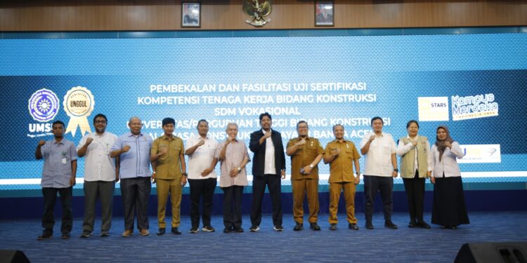 FATEK UMSU Gelar Pembelakan dan Fasilitasi Uji Sertifikasi Kompetensi Tenaga Kerja Konstruksi SDM Vokasional