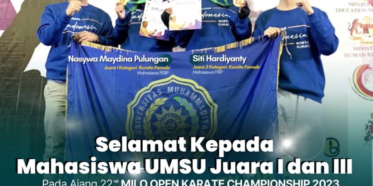 Mahasiswa UMSU Juara Internasional 22nd Open Karate Championship Malaysia