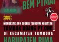 BEM PTMAI Desak Pemda Kabupaten Bima Hentikan Kegiatan Tambak Udang di Tambora.