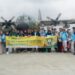 Rombongan Global Leaders Program UMJ Tumpangi Pesawat Hercules TNI AU Menuju Lombok