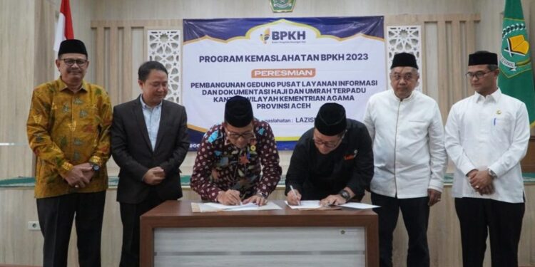BPKH Berkolaborasi dengan Lazismu Dirikan Gedung Pusat Layanan Haji dan Umroh di Kemenag Aceh