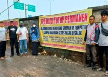 Mengganggu, Kelurahan Cisalak Depok Tutup Permanen TPS Liar Disamping Empang Darno RW 07