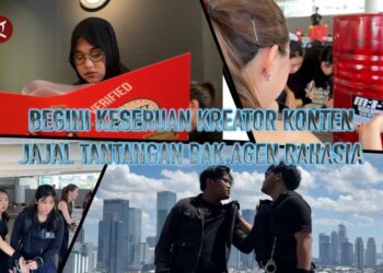 Begini keseruan kreator konten jajal tantangan bak agen rahasia