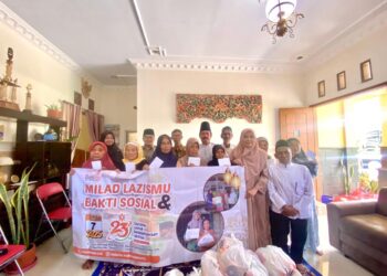 Peringatan Milad Lazismu ke-23, Lazismu Kabupaten Mojokerto Adakan Bakti Sosial
