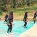 Tim Voli Putri SMK Muhammadiyah 10 Mantup Tampil Percaya Diri di Ajang Lomba Sambut HUT ke-80 RI