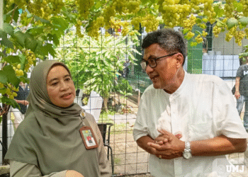 Kelompok KKN Tematik 22 UMJ Hadiri Kegiatan Panen Anggur Lokal di Tangsel