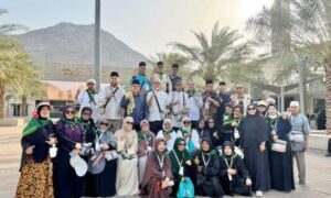 Jamaah Kloter 01 Medan, KBIUH Muhammadiyah Mendarat Selasa Subuh