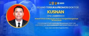 Dr. Kusnan Angkat Disertasi Wakaf Pohon, Raih Nilai Terpuji pada Sidang Promosi Doktor